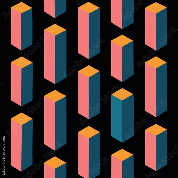 Fototapeta Seamless Abstract Geometric Pattern Design