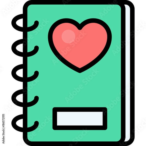 Fototapeta Love Notebook