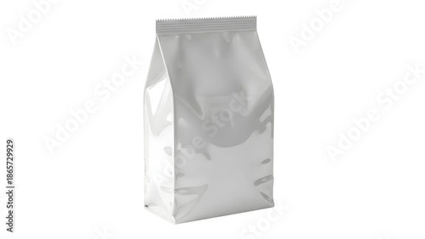 Obraz Blank White Standup Pouch Packaging Mockup
