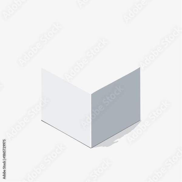 Obraz open box on white background