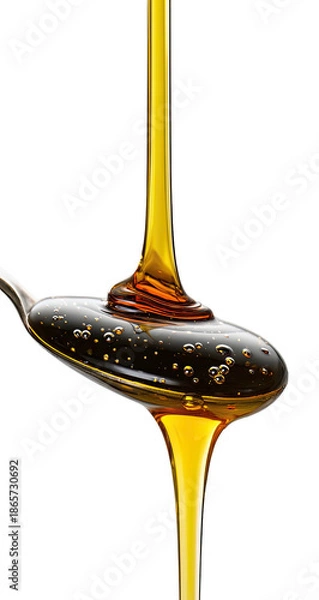 Obraz Liquid gold cascading from spoon