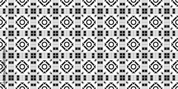 Fototapeta Seamless Transparent Art Deco Geometric Pattern Template