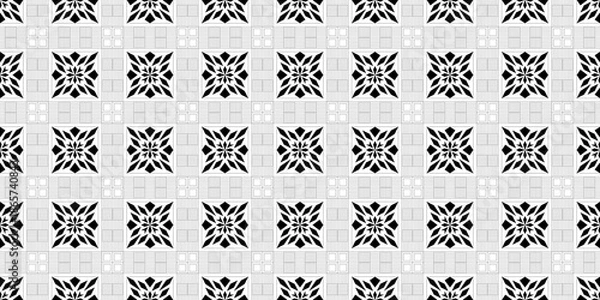 Fototapeta Seamless Transparent Art Deco Geometric Pattern Template