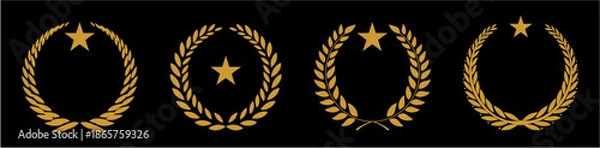 Obraz laurel wreath decoration element