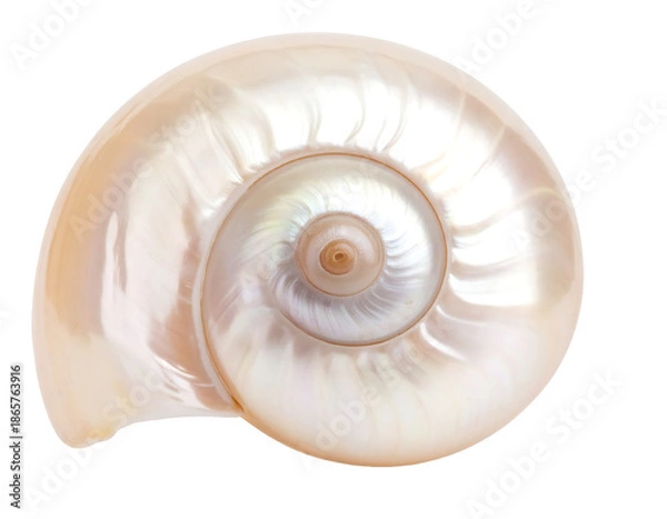 Obraz Delicate Pearly Seashell with Spiral Patterns