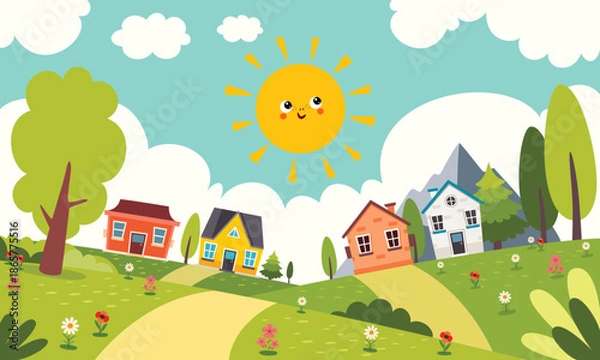 Obraz Blank Green Nature Landscape Scene