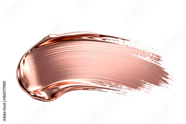 Obraz Metallic Rose Gold Brush Stroke Texture