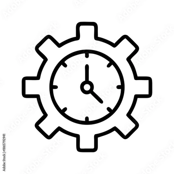 Obraz Mastering Time  A Creative Icon for Effective Time Management