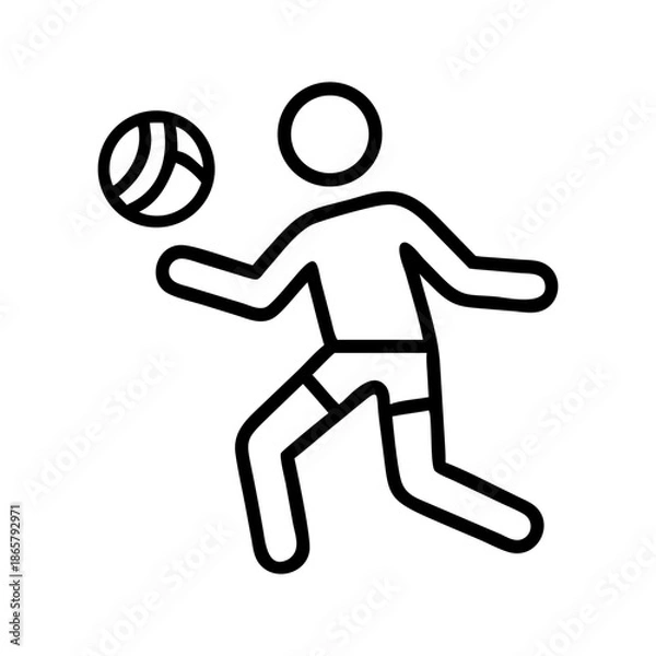 Obraz Dynamic Volleyball Icon  Elevate Your Game with Style