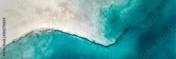 Obraz Floating seaside bubble wallpaper image