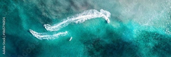 Obraz Floating seaside bubble wallpaper image