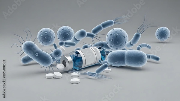 Obraz blue christmas balls