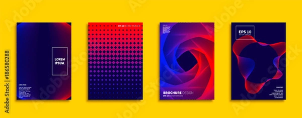 Fototapeta Minimal Vector cover designs. Future Poster template.