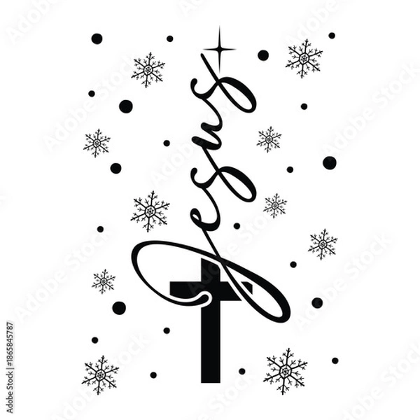 Obraz jesus christmas tree