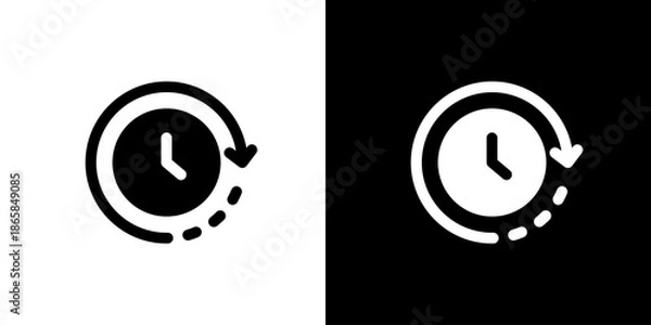 Obraz 更新・同期の時計アイコン