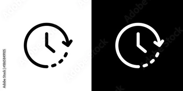 Obraz 更新・同期の時計アイコン