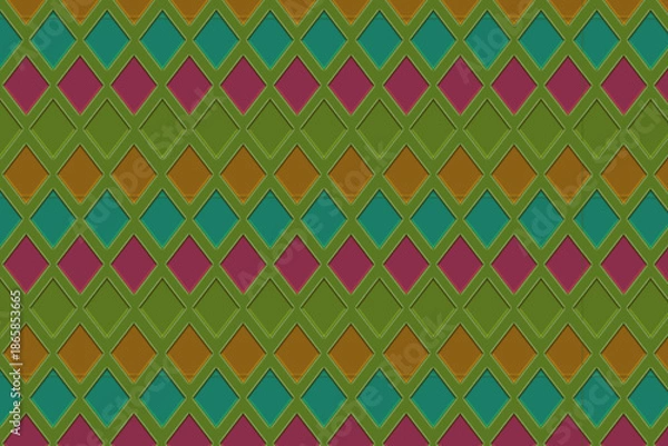 Obraz seamless geometric pattern