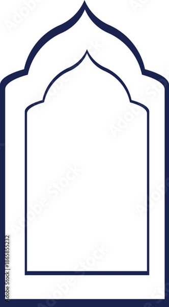 Fototapeta blue frame for text