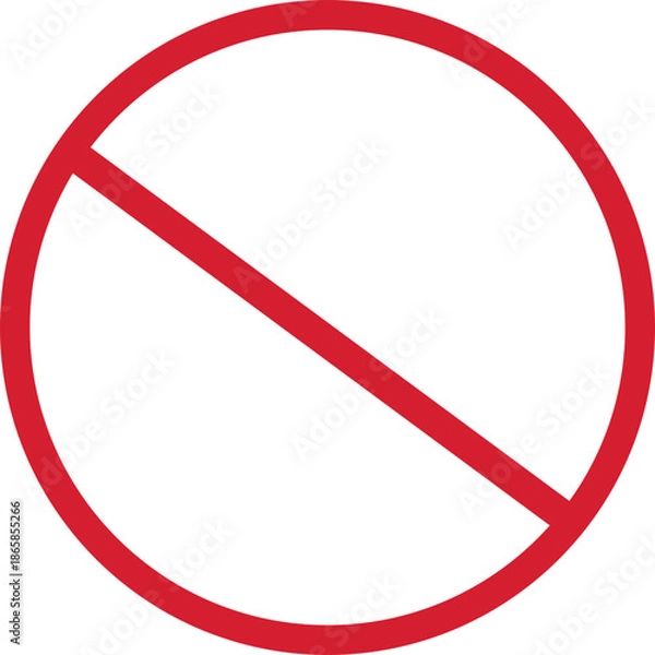 Fototapeta no entry sign