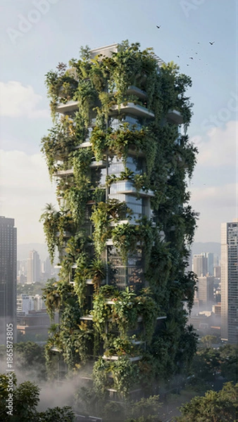 Obraz Green Tower Skyscraper with Vertical Gardens