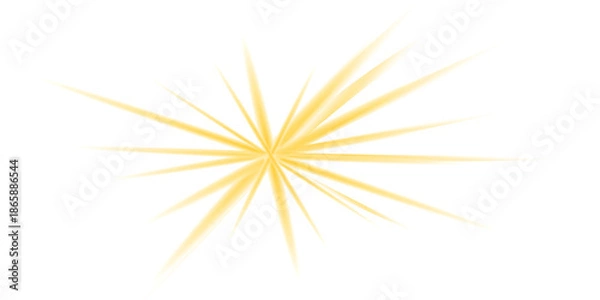 Obraz sun and star with white background. 