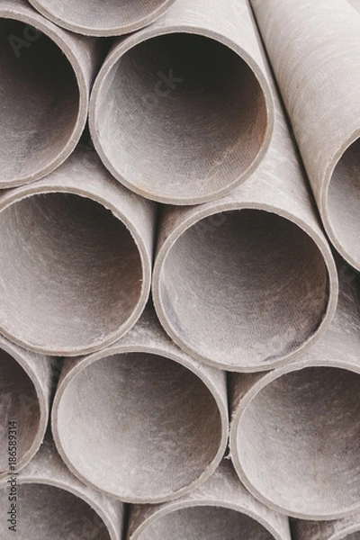 Fototapeta Pipes without naportnye used for construction