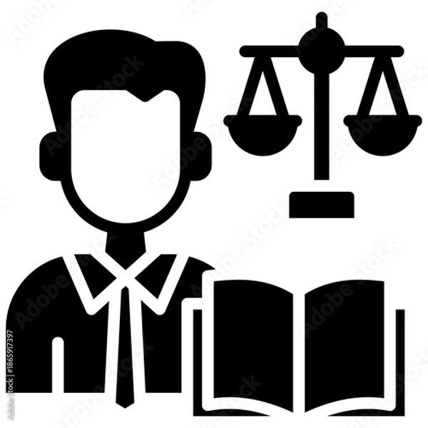 Obraz Teacher Ethics glyph icon