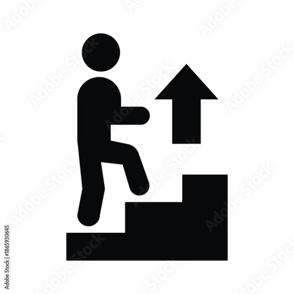 Fototapeta  personal development solid icon illustration vector graphic.eps