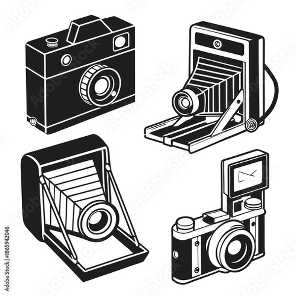 Obraz Vintage camera collection