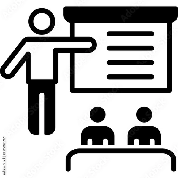 Obraz Teacher Responsibilities mixed icon