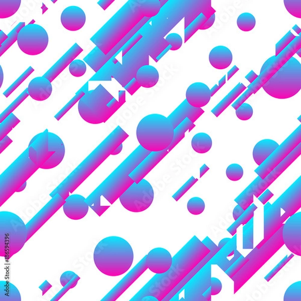 Fototapeta Abstract modern gradient seamless pattern