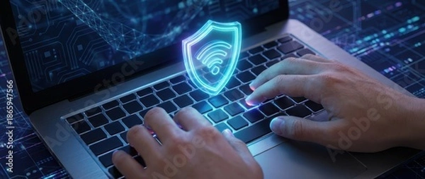 Obraz Online Security: Protecting Your Data with a Digital Shield