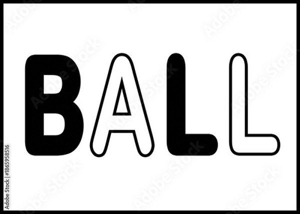 Obraz rätsel Schwarz Weiß Ball