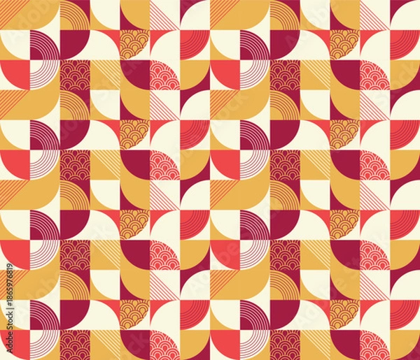 Obraz Modern Chinese Seamless Pattern Background EPS Vector