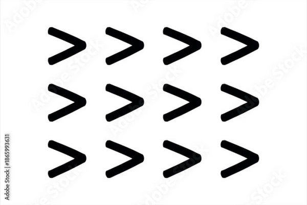 Obraz Greater Than Symbol Pattern