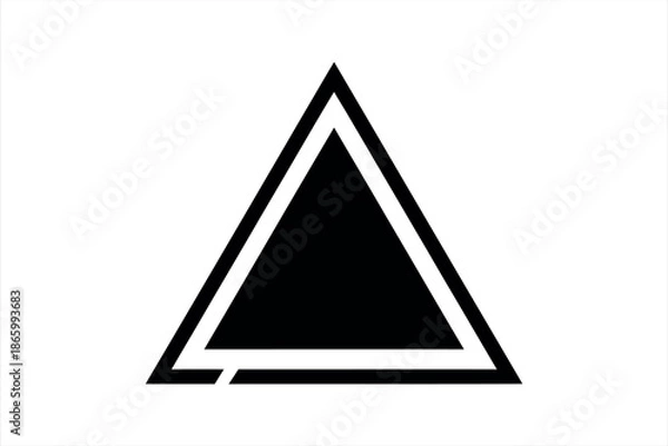 Obraz Abstract Geometric Triangle Logo Design