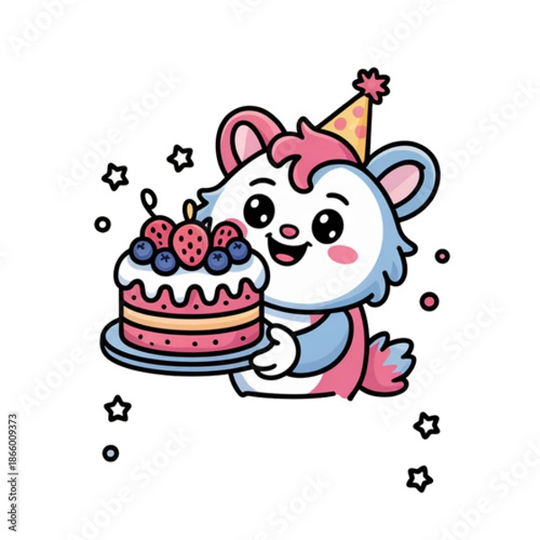 Obraz happy birthday cake