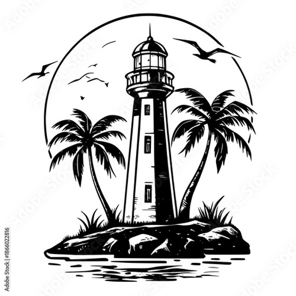 Obraz lighthouse on the beach