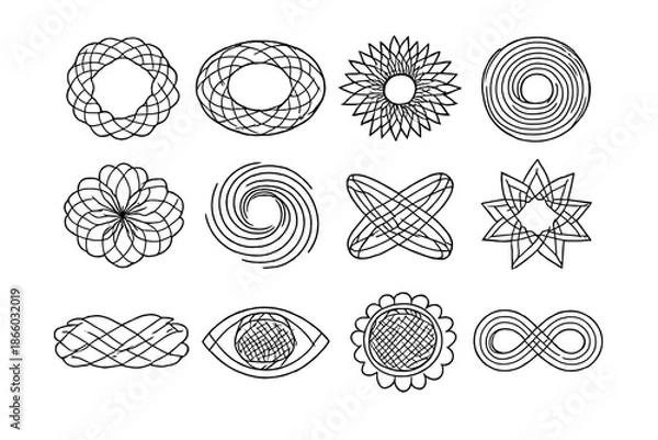 Obraz Abstract Geometric Shapes and Patterns