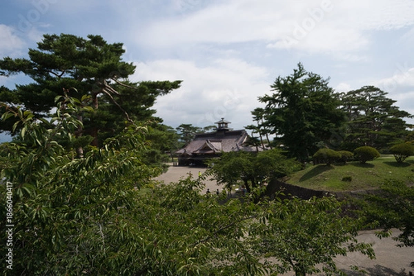 Obraz 函館の五稜郭から見た箱館奉行所