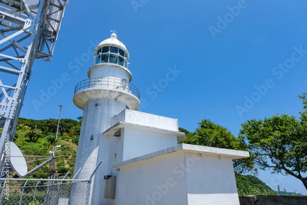 Obraz 甑島列島最南端にある釣掛埼灯台