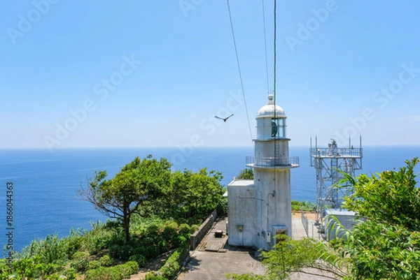 Obraz 甑島列島最南端にある釣掛埼灯台