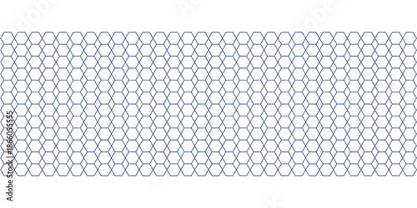 Fototapeta Intricate hexagonal pattern in a symmetrical grid