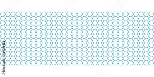 Fototapeta Intricate hexagonal pattern in light blue