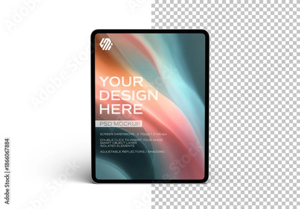 Obraz Tablet Device Mockup Isolated On White