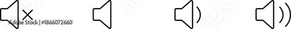 Obraz Volume icon set
