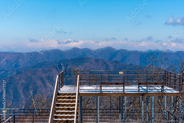 Fototapeta 가리왕산의 전망대