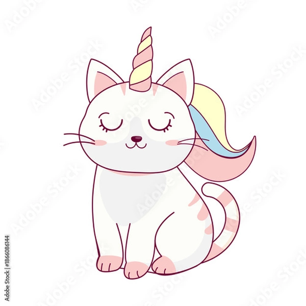 Obraz cat unicorn