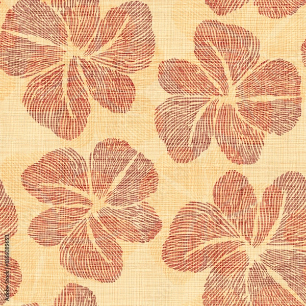 Obraz Abstract Textured Floral Seamless Pattern 