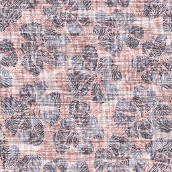 Obraz Abstract Textured Floral Seamless Pattern 